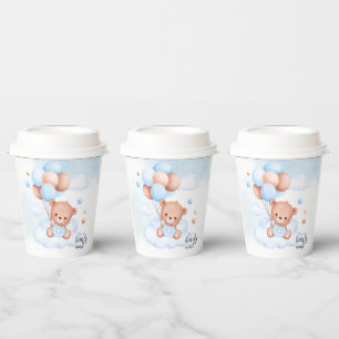 Vasos De Papel Oso de peluche Niño Baño de bebé personalizable