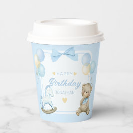 Vasos De Papel Oso De Teddy Y Caballo Rocío