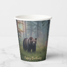 Oso en un bosque mágico