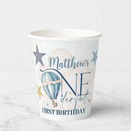 Vasos De Papel Oso en una copa de papel de 236 ml con globo