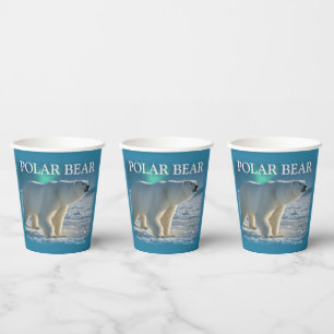 VASOS DE PAPEL OSO POLAR