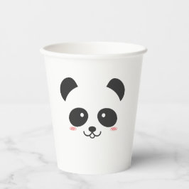 Vasos De Papel Oso simple kawaii panda blanco y negro