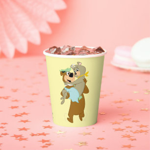 Vasos De Papel Oso Yogi Cargando Cindy Bear