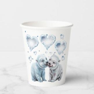 Vasos De Papel Osos polares curados