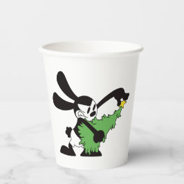 Vasos De Papel Oswald El Árbol De Navidad Del Conejo Afortunado