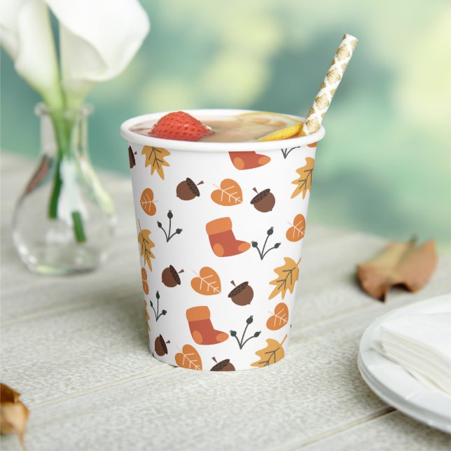 Vasos De Papel Otoño (in situ)
