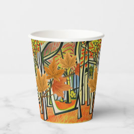 Vasos De Papel Otoño asombroso