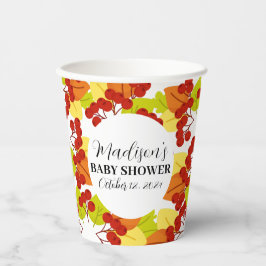 Vasos De Papel Otoño brillante Caída de Baby Shower
