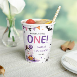 Vasos De Papel Our Little Boo Halloween Birthday Paper Cups