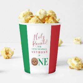 Vasos De Papel Our Little Meatball is Turning One Birthday Party 