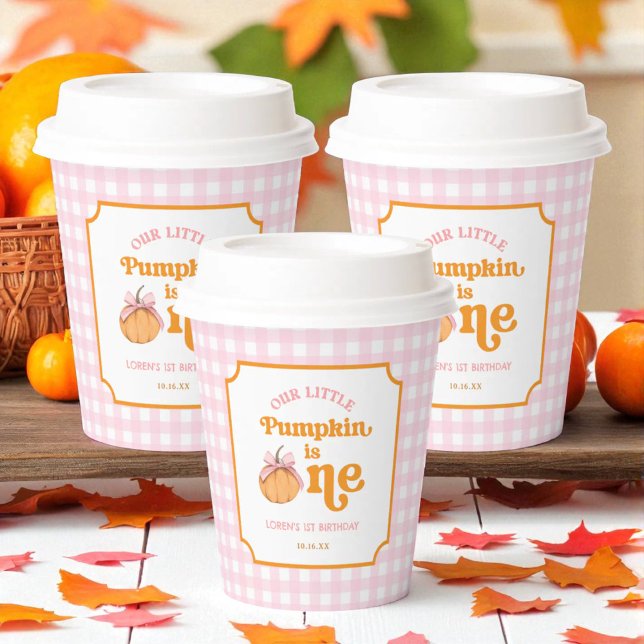 Vasos De Papel Our Little Pumpkin Girl 1st Birthday Party (Subido por el creador)