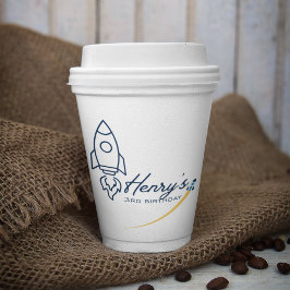 Vasos De Papel Out to space Birthday Party Paper cup