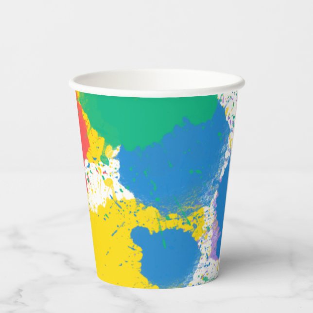 Vasos De Papel Paint Fiesta Art Fiesta Splatter Cup (Reverso )