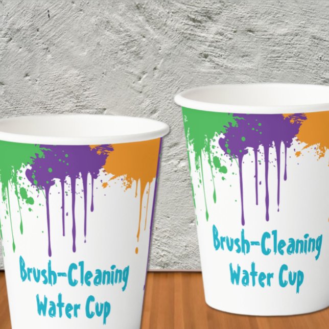 Vasos De Papel Painting Party Kids Birthday Water Cup (Subido por el creador)