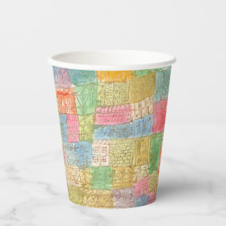 Vasos De Papel Paisaje colorido - Paul Klee