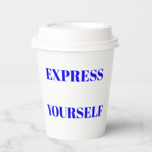 Vasos De Papel Palabras motivacionales diseño inspirador lindo