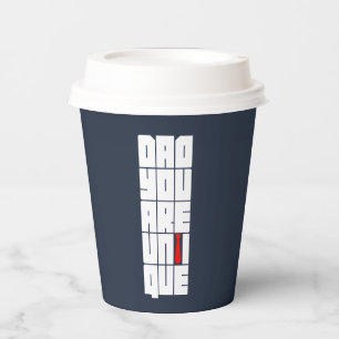 Vasos De Papel Palabras Papá Eres Único