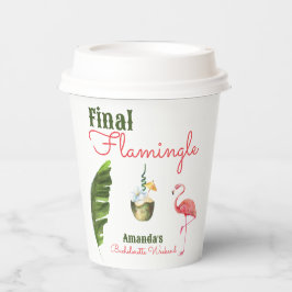 Vasos De Papel Palm Springs Last Flamingle Bachelorette Party