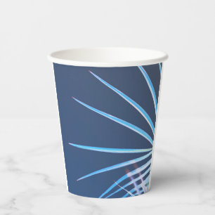 Vasos De Papel Palm Tree Deja Esbozo Minimalismo