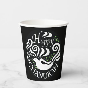 Vasos De Papel Paloma de Janucá 225 g.