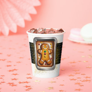 Vasos De Papel Pan de jengibre moderno en Pan Baby Shower