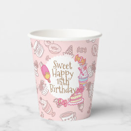 Vasos De Papel Panadería dulce y bollería para bebidas