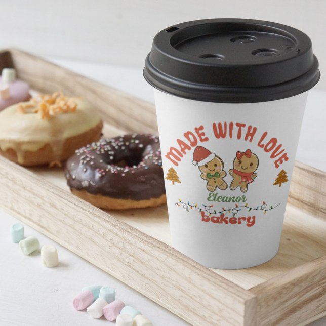 Vasos De Papel Panadería Gingerbread navidades (Subido por el creador)