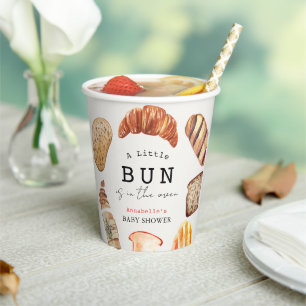Vasos De Papel Panadería Pequeño Bollo en el Horno Pastelería Bab