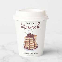 Vasos De Papel Pancakes Sweet Cherry Baby Shower