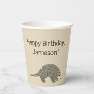Vasos De Papel Pangolins Birday Party