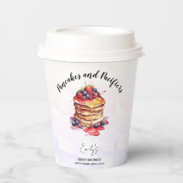 Vasos De Papel Panqueques y Pacificadores Brunch Baby Shower