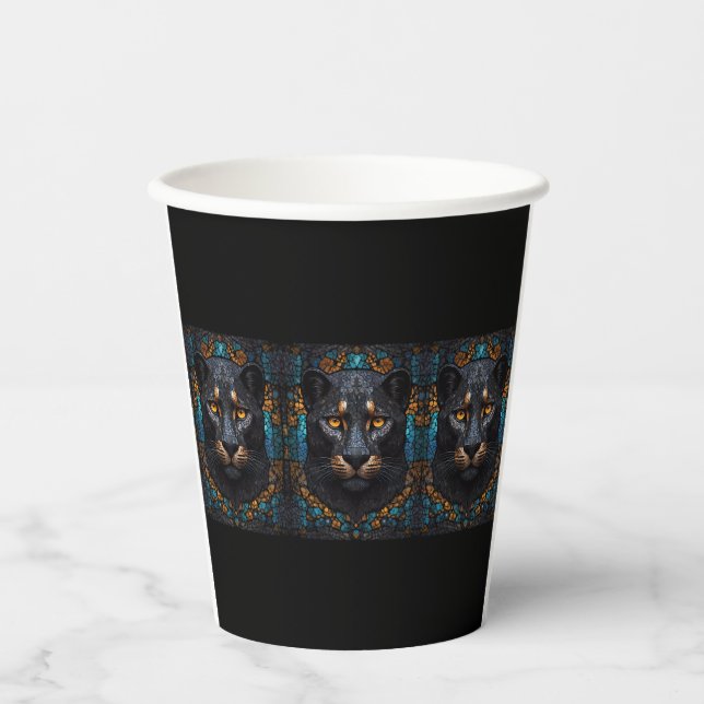 Vasos De Papel Pantera negra (Anverso)