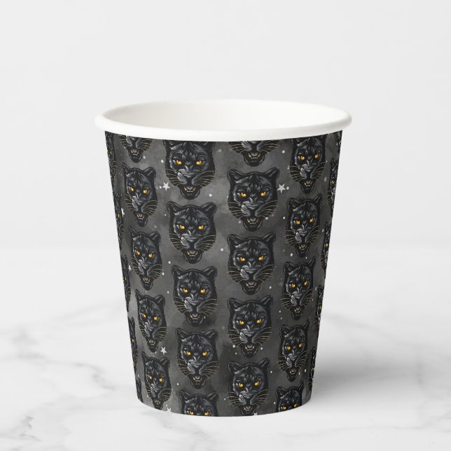 Vasos de Papel Pantera Negra (Anverso)