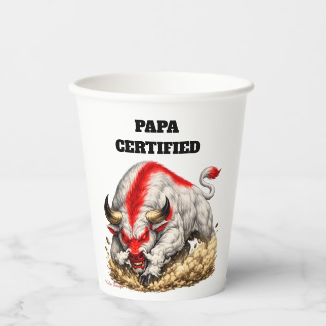 Vasos De Papel Papa Certificado  (Anverso)