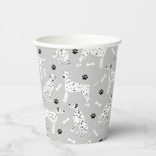 Vasos De Papel Papas y huesos dálmatas