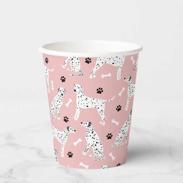 Vasos De Papel Papas y toneles dálmatas (Anverso)