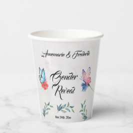 Vasos De Papel Papel acuático rosa y azul