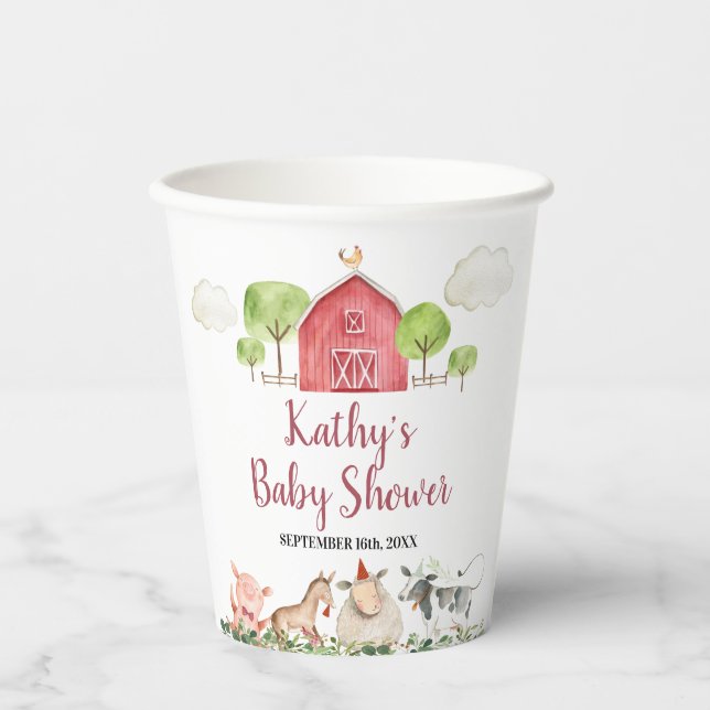 Vasos De Papel Papel blanco sobre la vegetación de los viñedos de (Anverso)