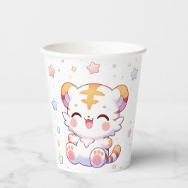 Vasos De Papel Papel de Baby Shower Boho Tiger