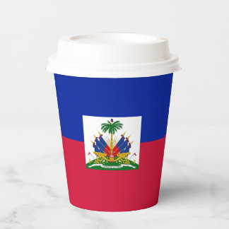 Vasos De Papel Papel de Bandera Patriótica de Haití