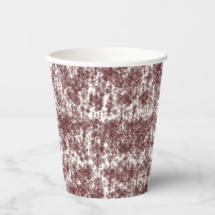 Vasos De Papel Papel de envoltura blanco simétrico con un represe