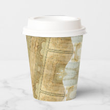 Papel de libro de libro mayor con manchas de café