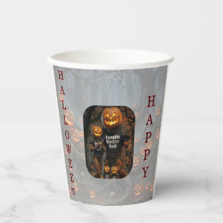 Vasos De Papel Papel para fiesta de monstruos de calabaza espeluz