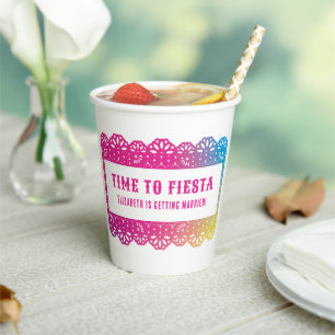 Vasos De Papel Papel Picado Fun Fiesta