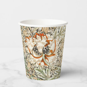 Vasos De Papel Papel pintado floral de madreselva de William Morr