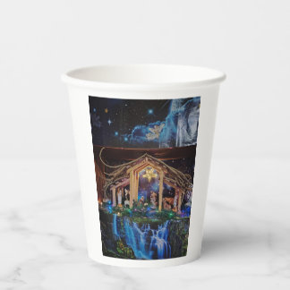 Vasos De Papel Paper cup for christmas nativityscene