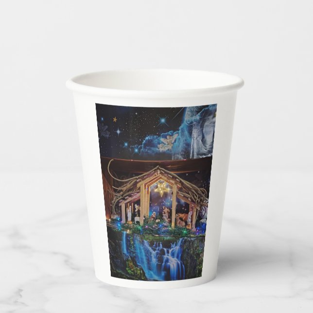 Vasos De Papel Paper cup for christmas nativityscene (Anverso)