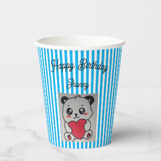 Vasos De Papel paper cup for happy birthday of children
