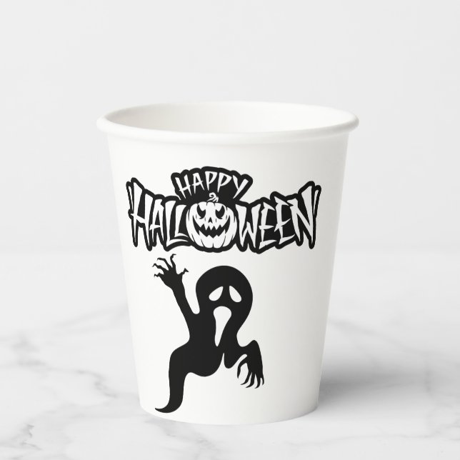 Vasos De Papel Paper cup Happy Halloween (Anverso)