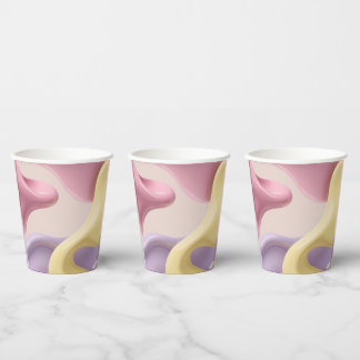 Vasos De Papel Paper cup in stylish abstract graphic